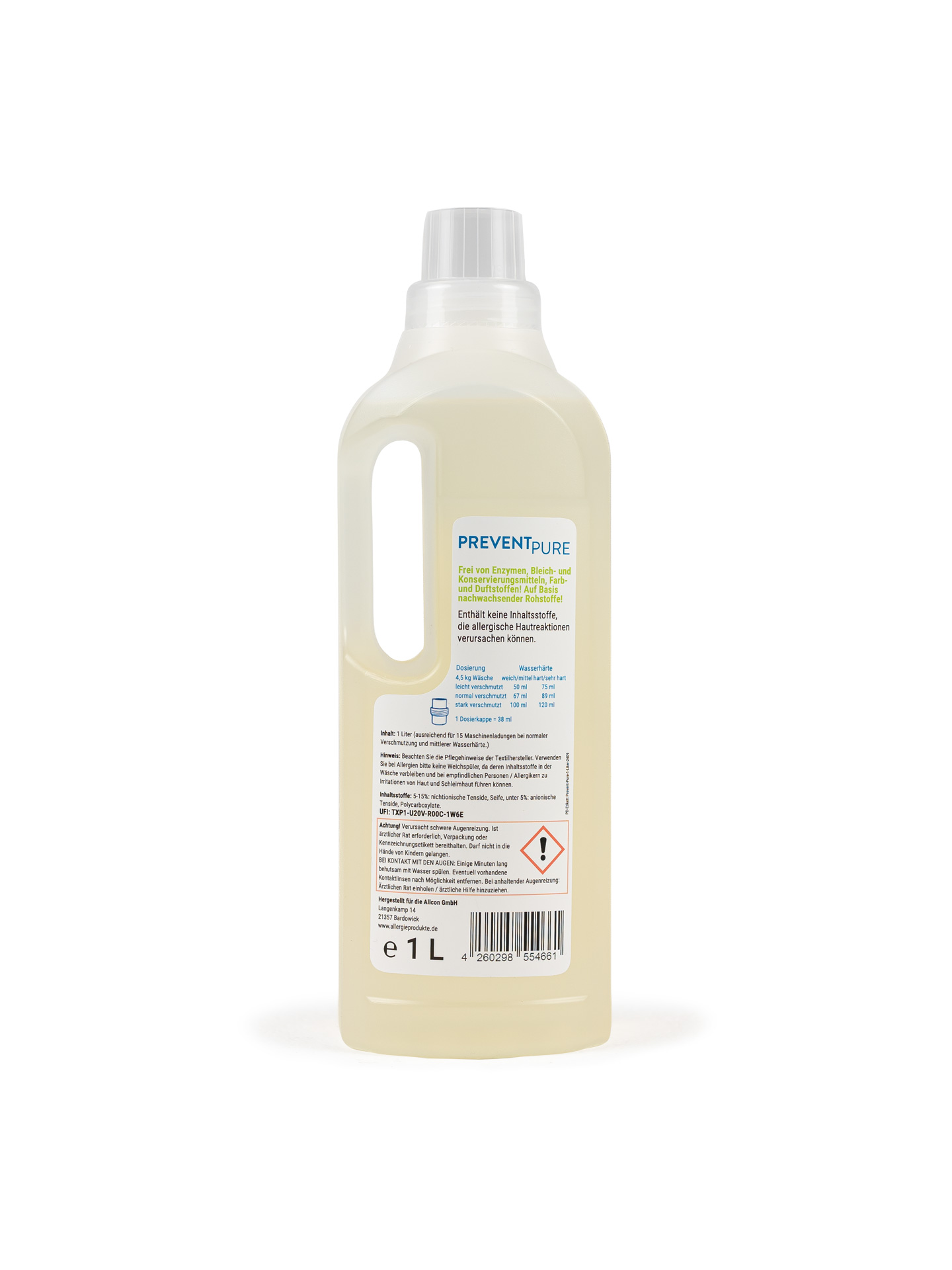 Hypoallergenes Waschmittel "Prevent Pure", 2 Liter